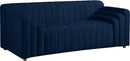 Naya Navy Velvet Loveseat