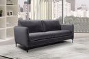 Poppy Grey Velvet Sofa