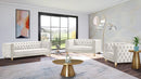 Michelle Cream Velvet Loveseat