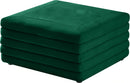 Lorenzo Green Velvet Ottoman