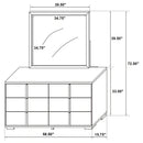 Marceline Dresser with Mirror