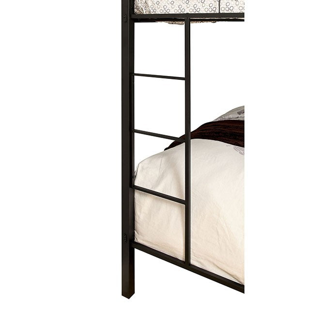 CLAREN Black Twin/Queen Bunk Bed