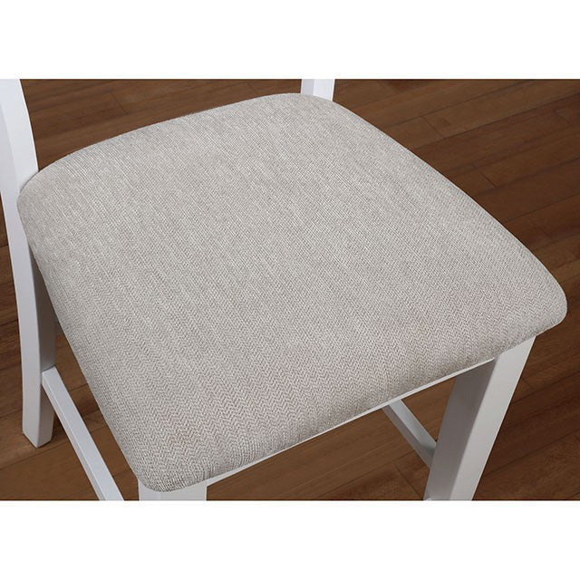 Kiana White Counter Ht. Side Chair (2/CTN)