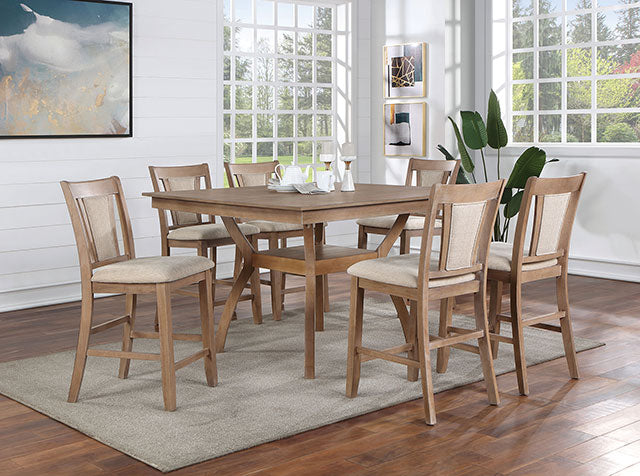 Upminster 7 Pc Counter Ht Table Set
