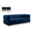 Gwen Navy Velvet Sofa