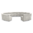 Limitless Cream Velvet 14pc. Modular Sectional