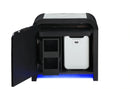 Beckett White/Black Nightstand with LED, Cooler and Speaker
