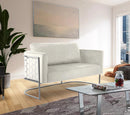 Casa Cream Velvet Loveseat