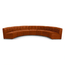 Limitless Cognac Velvet 7pc. Modular Sectional