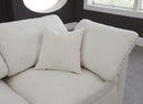 Plush Cream Velvet Standard Cloud Modular Sectional
