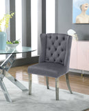 Suri Grey Velvet Dining Chair