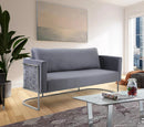 Casa Grey Velvet Sofa