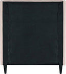 Eva Pink Velvet Twin Bed
