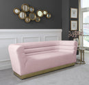 Bellini Pink Velvet Sofa