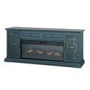 Fidel 74'' TV Console w/ Electric Fireplace