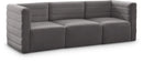 Quincy Grey Velvet Modular Sofa