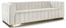 Marlon Cream Velvet Sofa