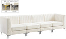 Alina Cream Velvet Modular Sofa