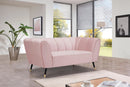 Beaumont Pink Velvet Loveseat
