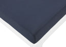 Nizuc Navy Waterproof Fabric Outdoor Patio Aluminum Arm Chair