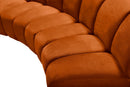 Infinity Cognac Velvet 11pc. Modular Sectional