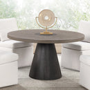 Broager 5 Pc Dining Set (White Swivel Chairs)