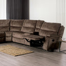 JEROMINUS Sectional, Dark Brown