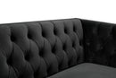 Michelle Black Velvet Sofa