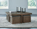Boardernest Coffee Table with 4 Stools