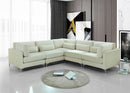 Julia Cream Velvet Modular Sectional (5 Boxes)
