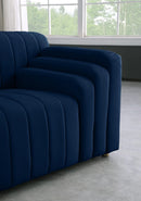 Naya Navy Velvet Sofa