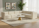 Quincy Cream Velvet Modular Sectional