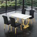 Holstebro 5 Pc 60" Dining Table Set