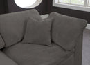 Cozy Grey Velvet Cloud Modular Sectional