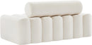 Melody Cream Velvet Loveseat