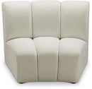 Infinity Cream Velvet Modular Chair