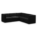 Quincy Black Velvet Modular Sectional