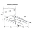 Felicity Panel Bed with LED Lighting