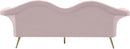 Lips Pink Velvet Sofa