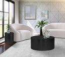 Cylinder Matte Black Coffee Table