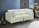 Julia Cream Velvet Modular Sofa
