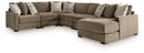 Camellia-Court Sectional with Chaise