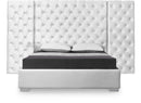 Grande White Velvet King Bed (3 Boxes)