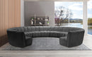 Infinity Grey Velvet 11pc. Modular Sectional