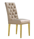 Capri Beige Velvet Dining Chair