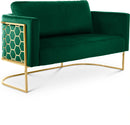 Casa Green Velvet Loveseat