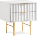 Modernist White Gloss Night Stand