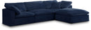 Cozy Navy Velvet Cloud Modular Sectional