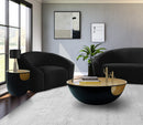 Doma Black / Gold End Table