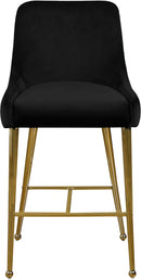 Owen Black Velvet Stool